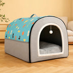 Enclosed Plush Pet House — style view