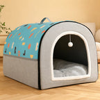 Enclosed Plush Pet House — style view