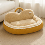 Corduroy Bolster Pet Bed — style view