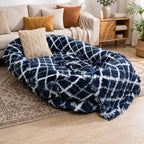 Giant Plush Bolster Dog Bed — style view