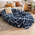 Giant Plush Bolster Dog Bed — style view