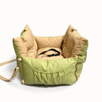 Faux Leather Pet Car Bed — style view