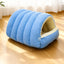 Semi-Enclosed Foam Pet Bed for Cats and Small Dogs
