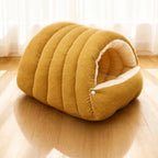 Semi-Enclosed Foam Pet Bed for Cats and Small Dogs