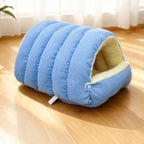 Semi-Enclosed Foam Pet Bed for Cats and Small Dogs