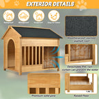 Weather-resistant dog house exterior details