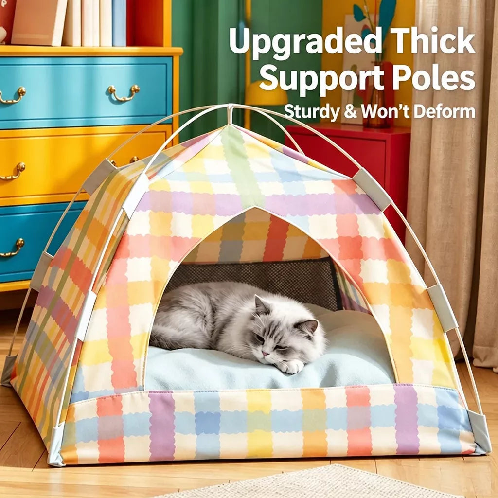 Semi-Enclosed Cat Tent Bed Main image