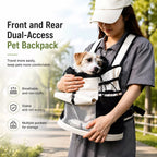 Mesh Front and Back Pet Carrier with Supportive Base - product view