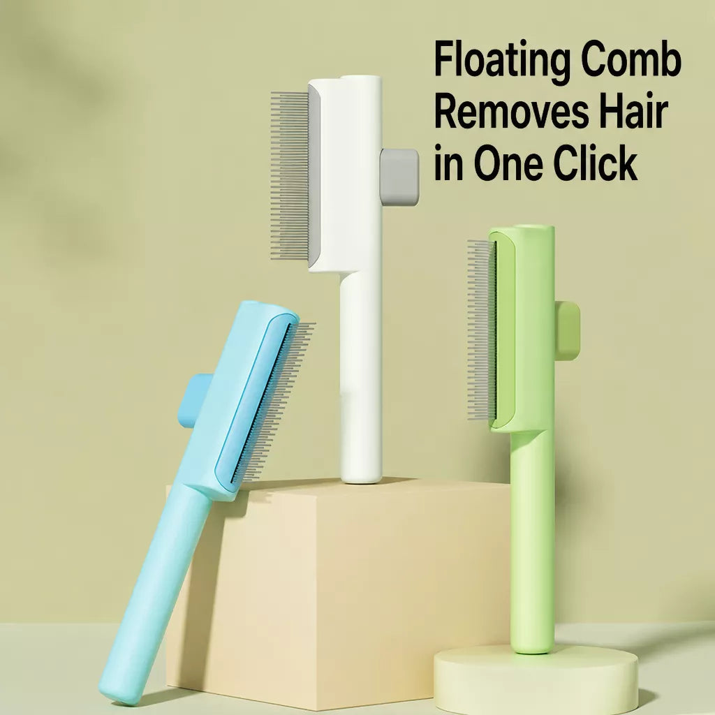 Self-Cleaning Pet Grooming Comb for Cats and Dogs