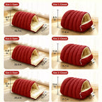 Semi-Enclosed Foam Pet Bed for Cats and Small Dogs