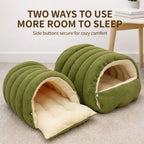Semi-Enclosed Cat & Dog Bed with Removable Washable Cover