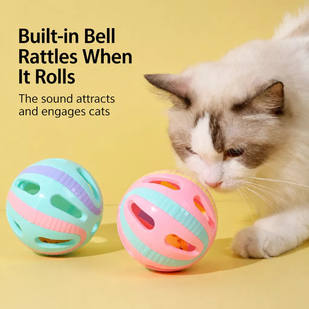Silicone Cat Bell Ball Toy