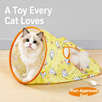 Cat Crinkle Tunnel and Hideaway Bag Toy