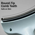 Stainless Steel Blade-Free Deshedding Comb for Cats & Dogs