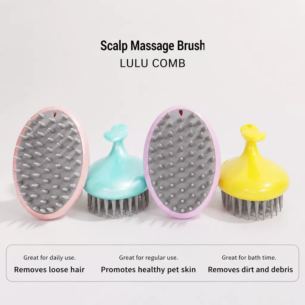 TPE Pet Bath and Massage Brush — design and construction details