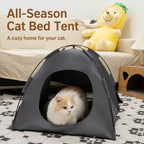 Portable Oxford Fabric Pet Tent Bed with Ventilation - product view