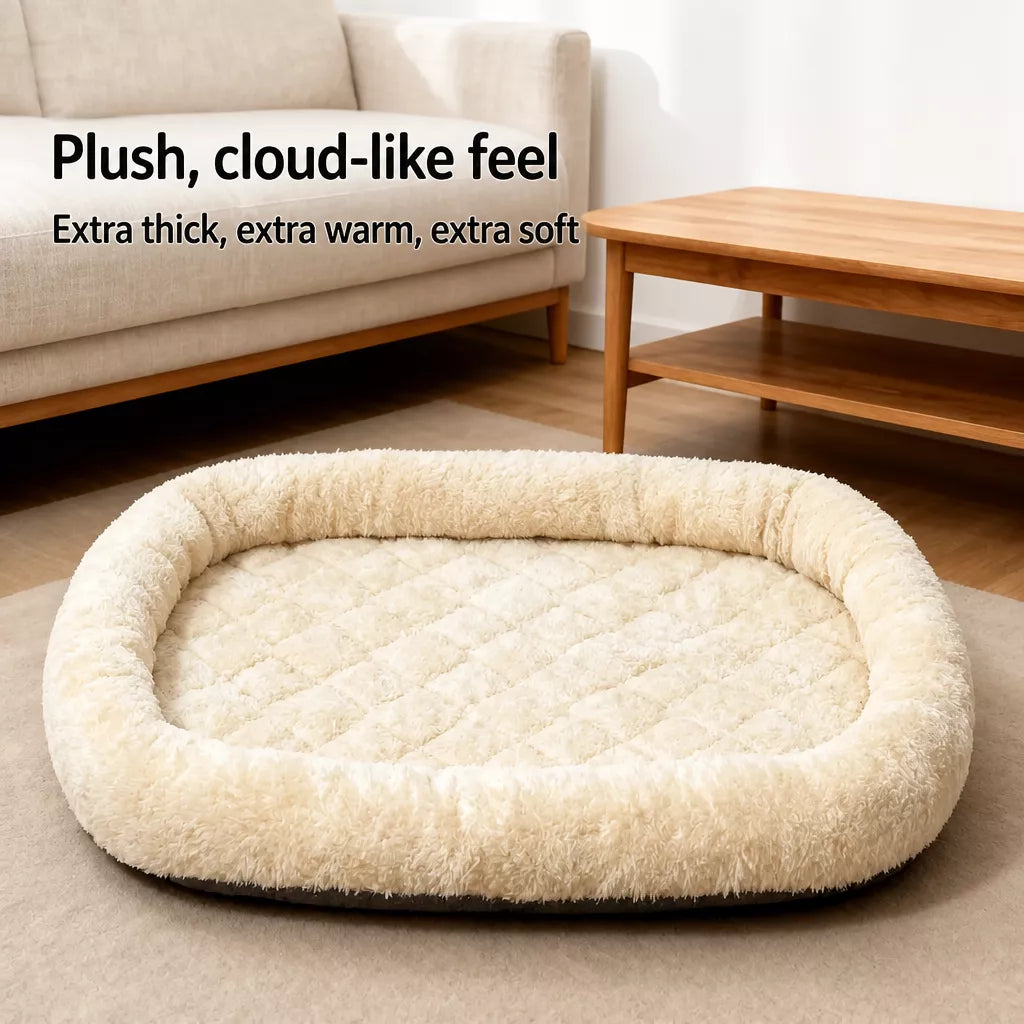 Quilted Plush Pet Bed — design and construction details