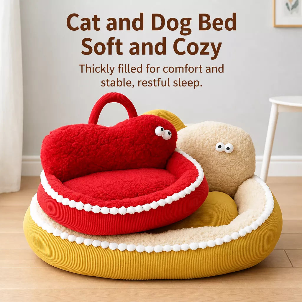 Corduroy Bolster Pet Bed — design and construction details