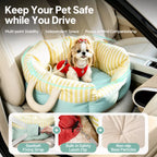 Striped Pet Car Bed — design and construction details