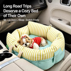 Striped Pet Car Bed — design and construction details