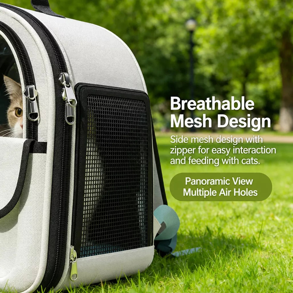 Mesh Cat Carrier Backpack — design and construction details
