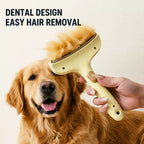 Stainless Steel Blade-Free Deshedding Comb for Cats & Dogs