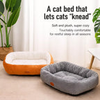 Oval Plush Bolster Pet Bed — design and construction details