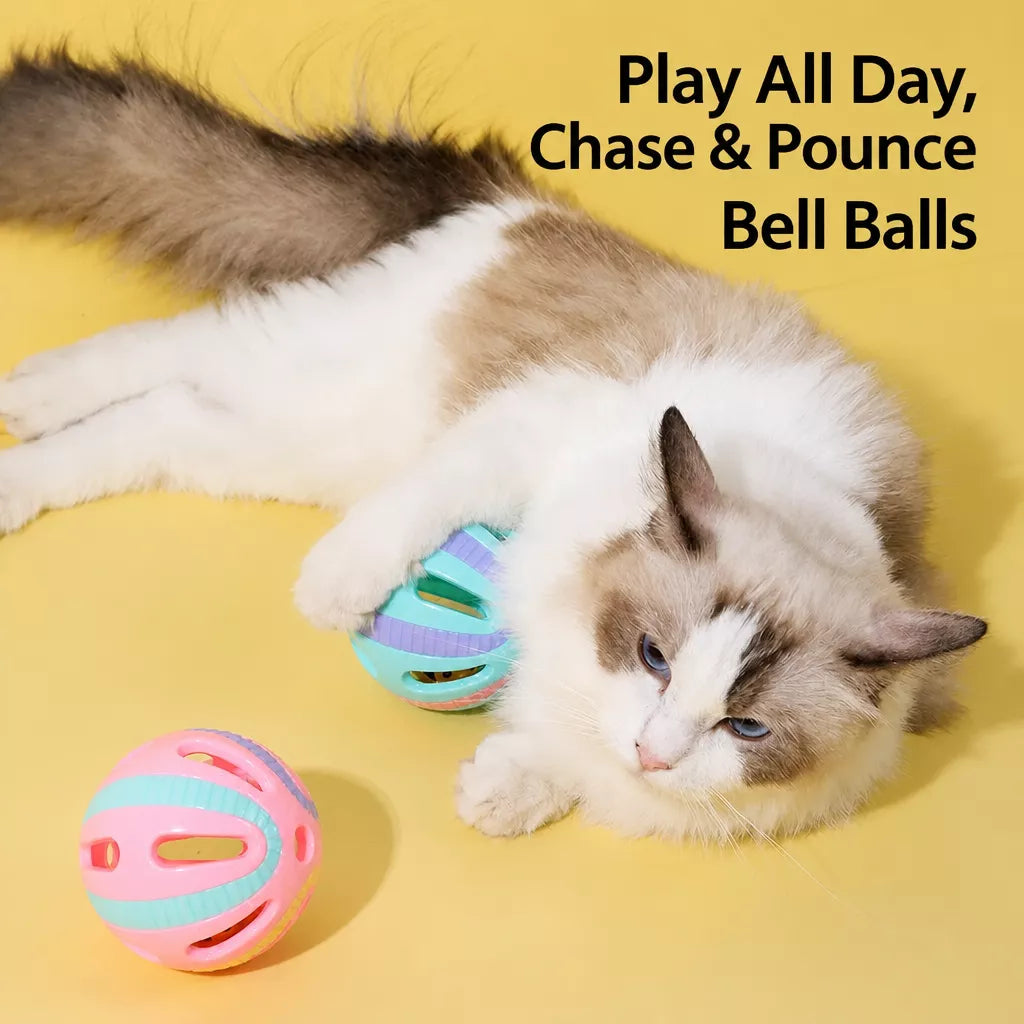 Silicone Cat Bell Ball Toy