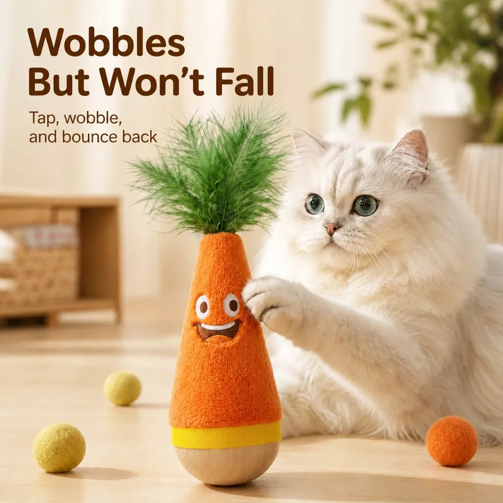 Self-Righting Foam Toy for Cats and Dogs