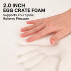 Contoured foam padding close-up