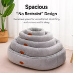 Oval Plush Bolster Pet Bed — design and construction details