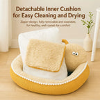 Corduroy Bolster Pet Bed — design and construction details