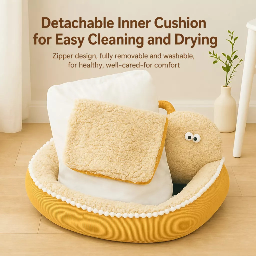 Corduroy Bolster Pet Bed — design and construction details
