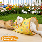 Cat Crinkle Tunnel and Hideaway Bag Toy