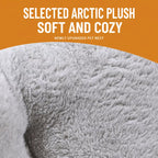 Printed Plush Bolster Pet Bed — design and construction details