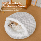 Plush Shell Cave Bed for Cats and Small Dogs - product view