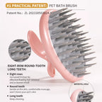 TPE Pet Bath and Massage Brush — design and construction details