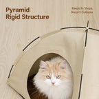 Portable Oxford Fabric Pet Tent Bed with Ventilation - product view