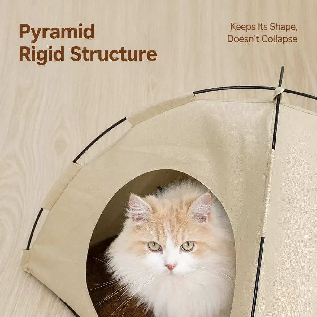 Portable Oxford Fabric Pet Tent Bed with Ventilation - product view