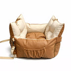 Faux Leather Pet Car Bed — design and construction details