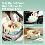 Striped Pet Car Bed — design and construction details