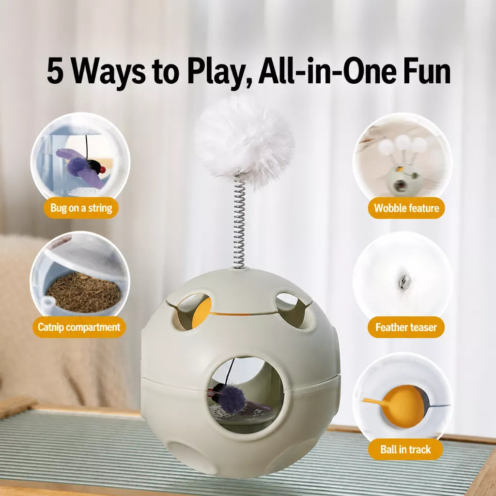 5-in-1 Planet Tumbler Cat Toy