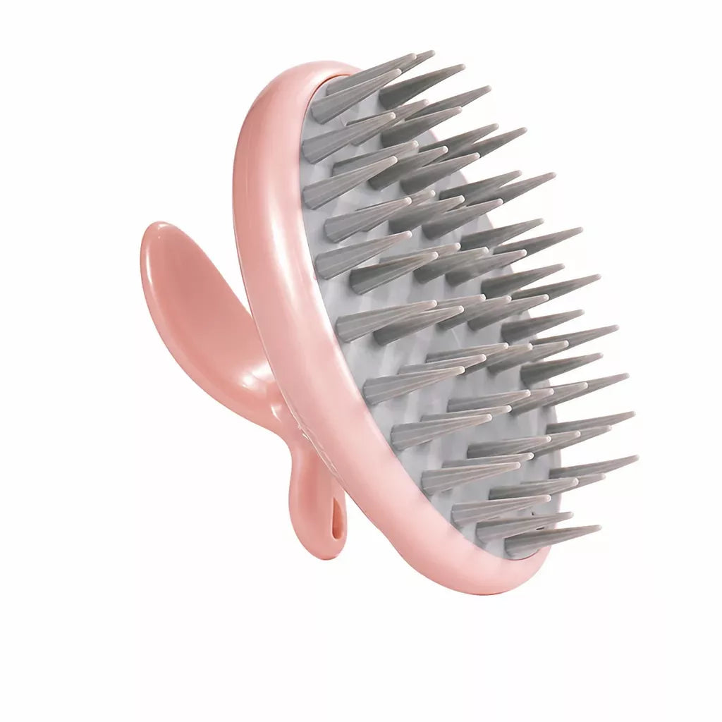 TPE Pet Bath and Massage Brush with Palm Grip shown in the product photo