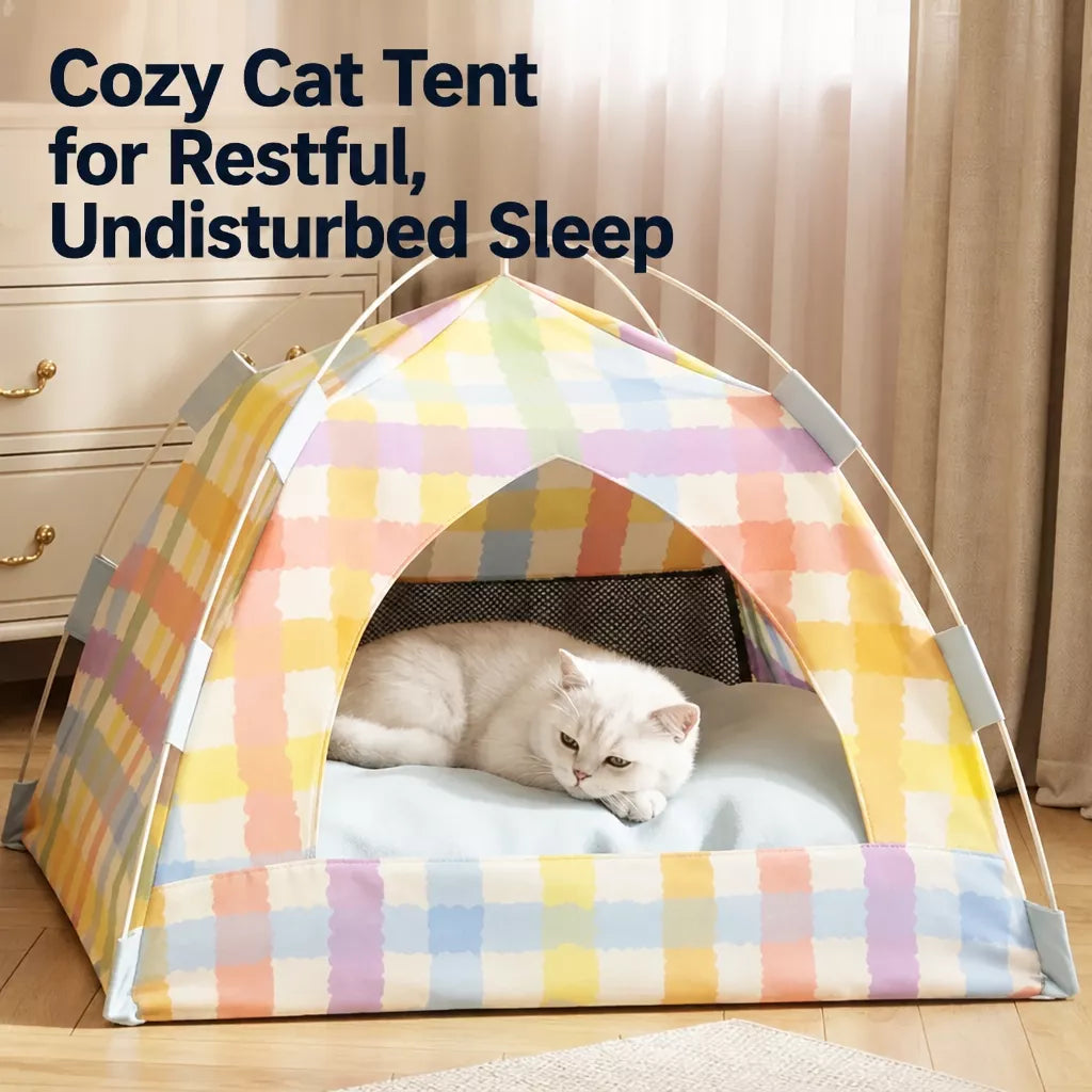 Semi-Enclosed Cat Tent Bed