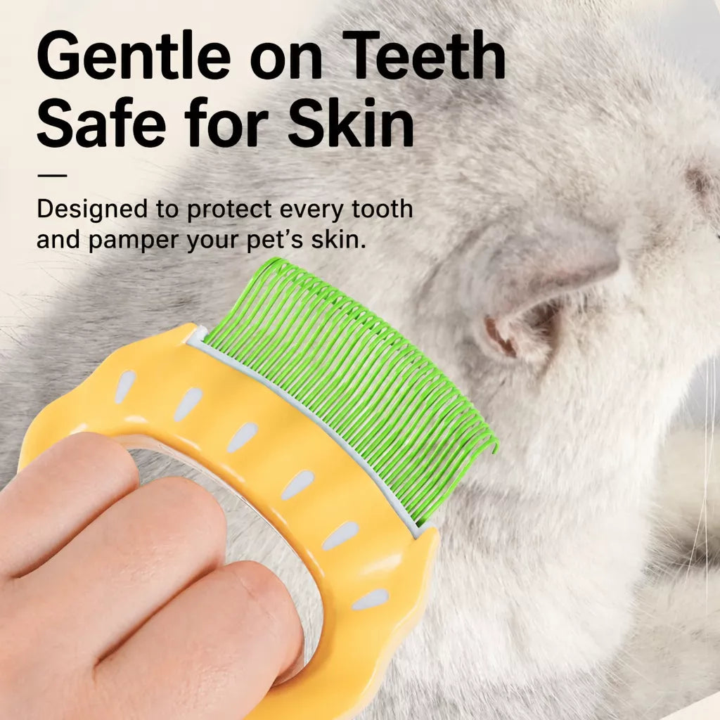 Shell Pet Grooming Comb — design and construction details
