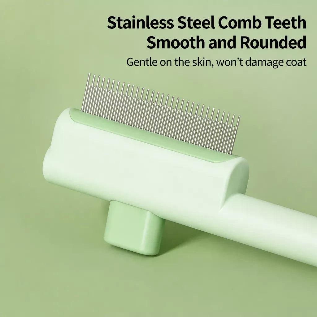 Self-Cleaning Pet Grooming Comb for Cats and Dogs
