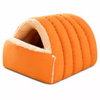 Convertible Plush Pet Cave Bed — design and construction details
