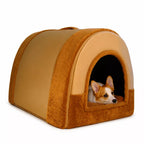Fold-Flat Plush Pet House — design and construction details