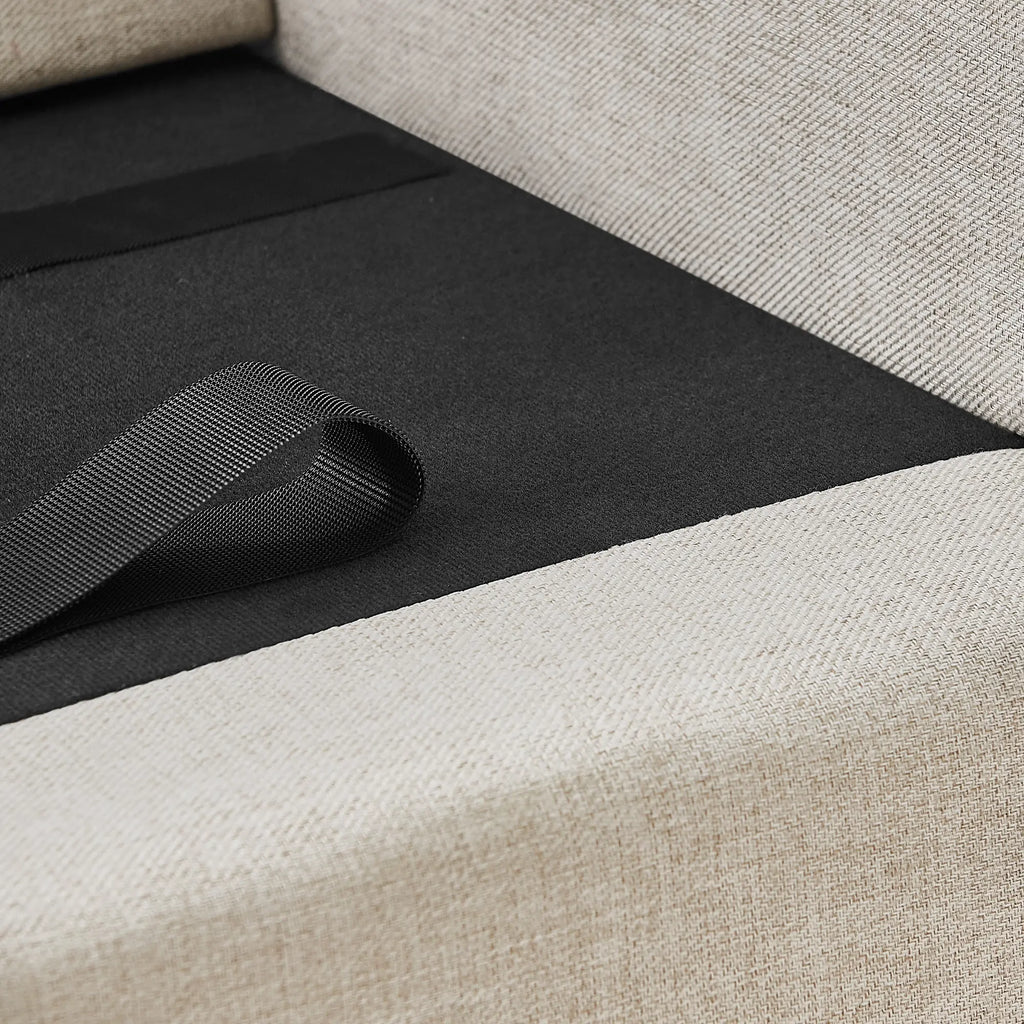 Non-slip base on an oversized dog sofa bed