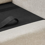 Non-slip base on an oversized dog sofa bed